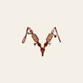HILASON Western Genuine American Leather Horse Headstall Breast Collar Tack Brown