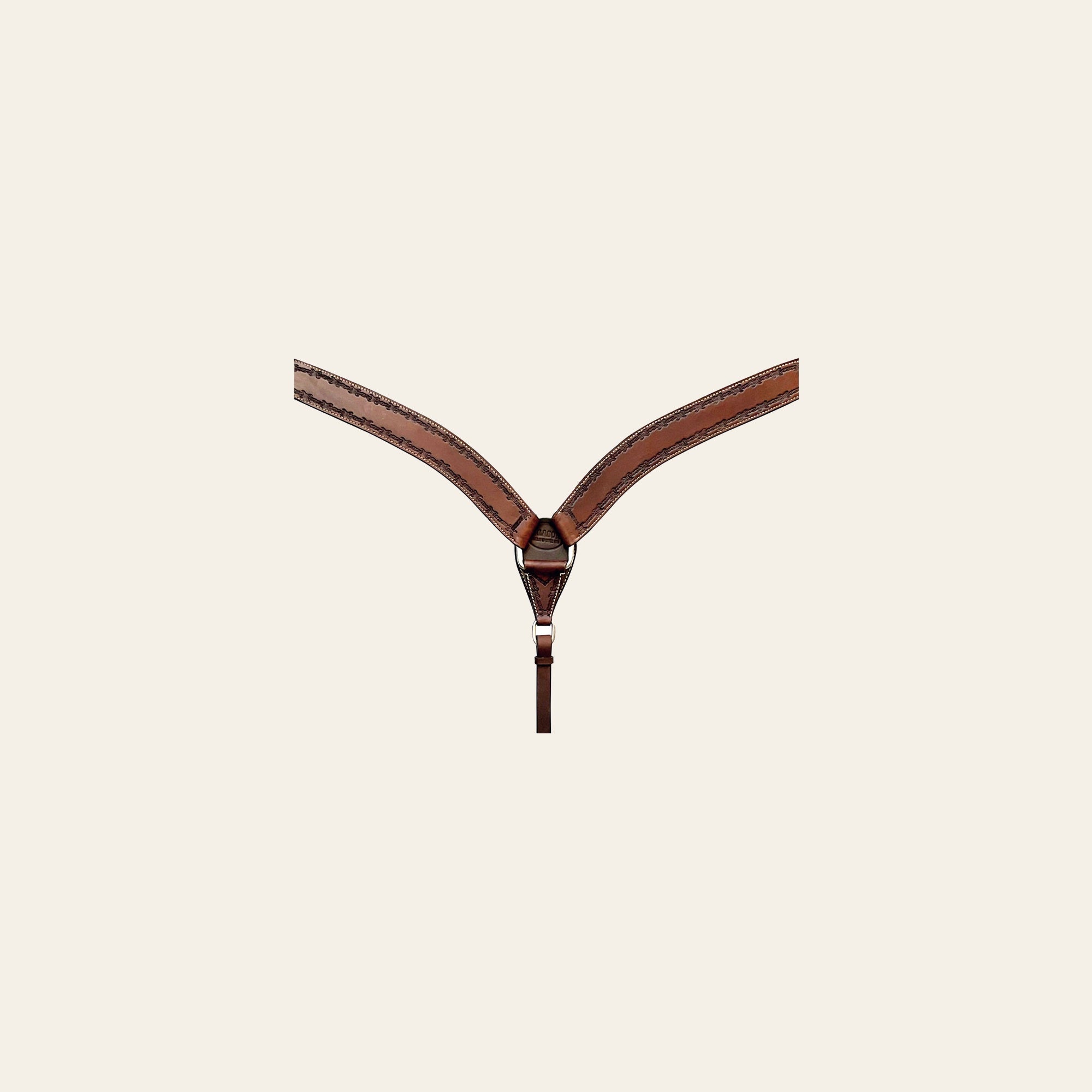 HILASON Western Horse Headstall Breast Collar Set Genuine American Leather Barb Wire Rough Out Dark Brown | For Horses