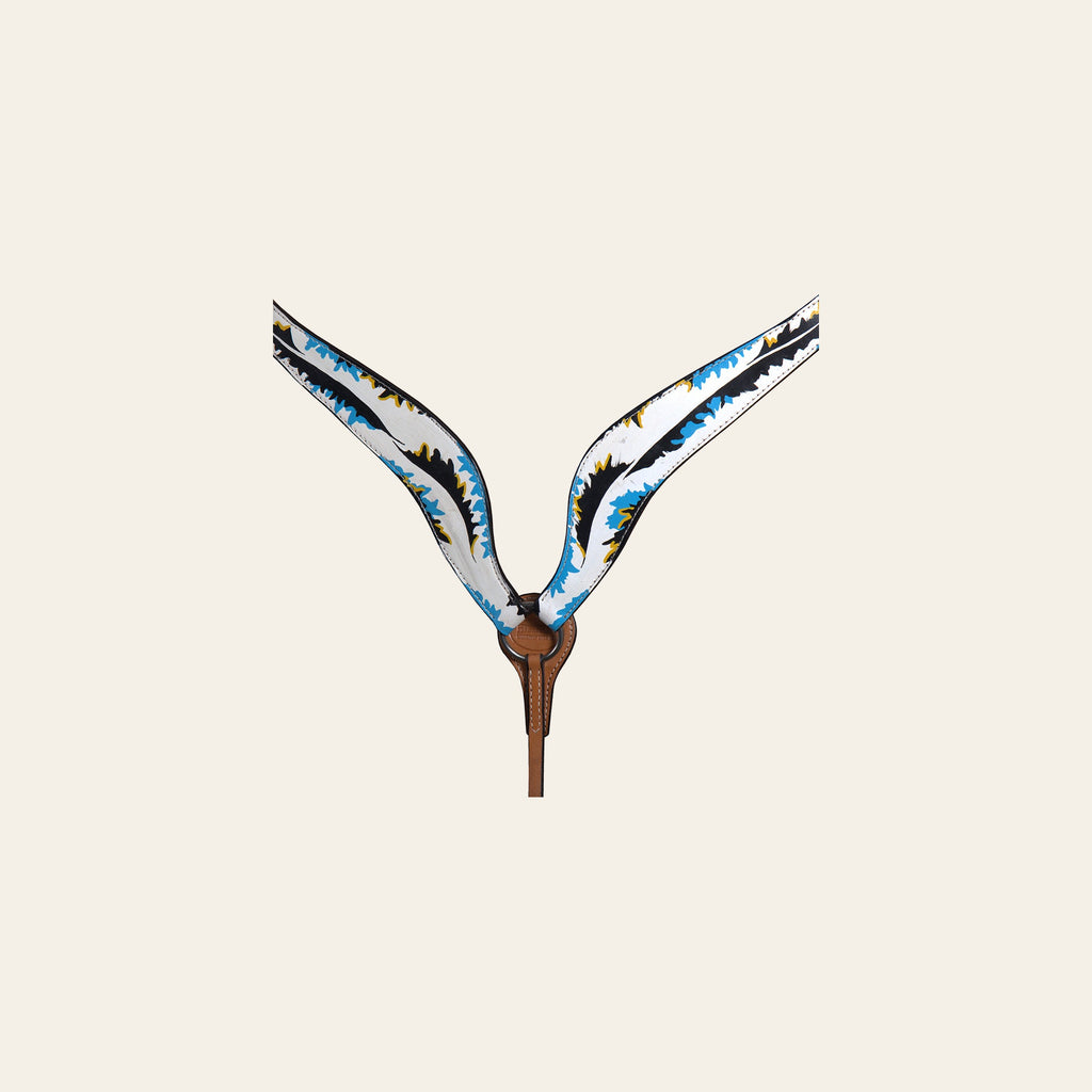 Hilason Western Horse Breast Collar Headstall Bridle American Leather Tan