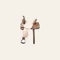 Hilason Western Horse Flex Tree Barrel Trail In American Leather Saddle Tan