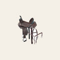 Hilason Western Horse Flex Tree Barrel Trail In Suede Leather Saddle & Biothane Tack Set