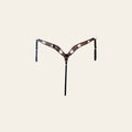Hilason Horse Floral Hand Carved American Leather Breast Collar Headstall Brown