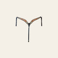 Hilason Horse Floral Hand Carved American Leather Breast Collar Headstall Brown