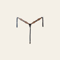 Hilason Horse Floral Hand Carved American Leather Breast Collar Headstall Concho Brown