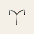 Hilason Horse Floral Hand Painted American Leather Breast Collar Headstall Brown