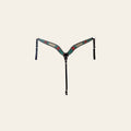 Hilason Horse Floral Hand Carved American Leather Breast Collar Headstall Brown