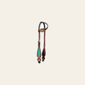 HILASON Western Horse Floral Headstall Breast Collar American Leather Tack Set