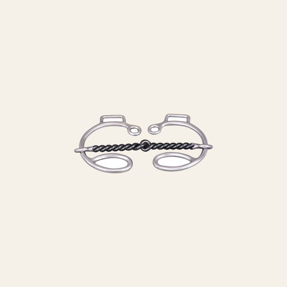 HILASON Western Horse Gag Bit BS Twisted Snaffle Mouth 3" Cheeks 5 1/4" Stainless Steel Training & Racing for Horses