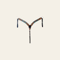 HILASON Western Leather Horse Headstall Breast Collar Floral Design Dark Brown | Tack Set for Horses