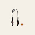 HILASON Western Horse Headstall Bridle American Leather Black Floral | for Horses Headstalls