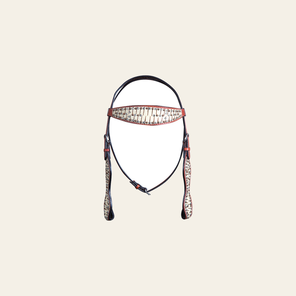 HILASON Western Horse Headstall Bridle American Leather Tan | for Horses Headstalls