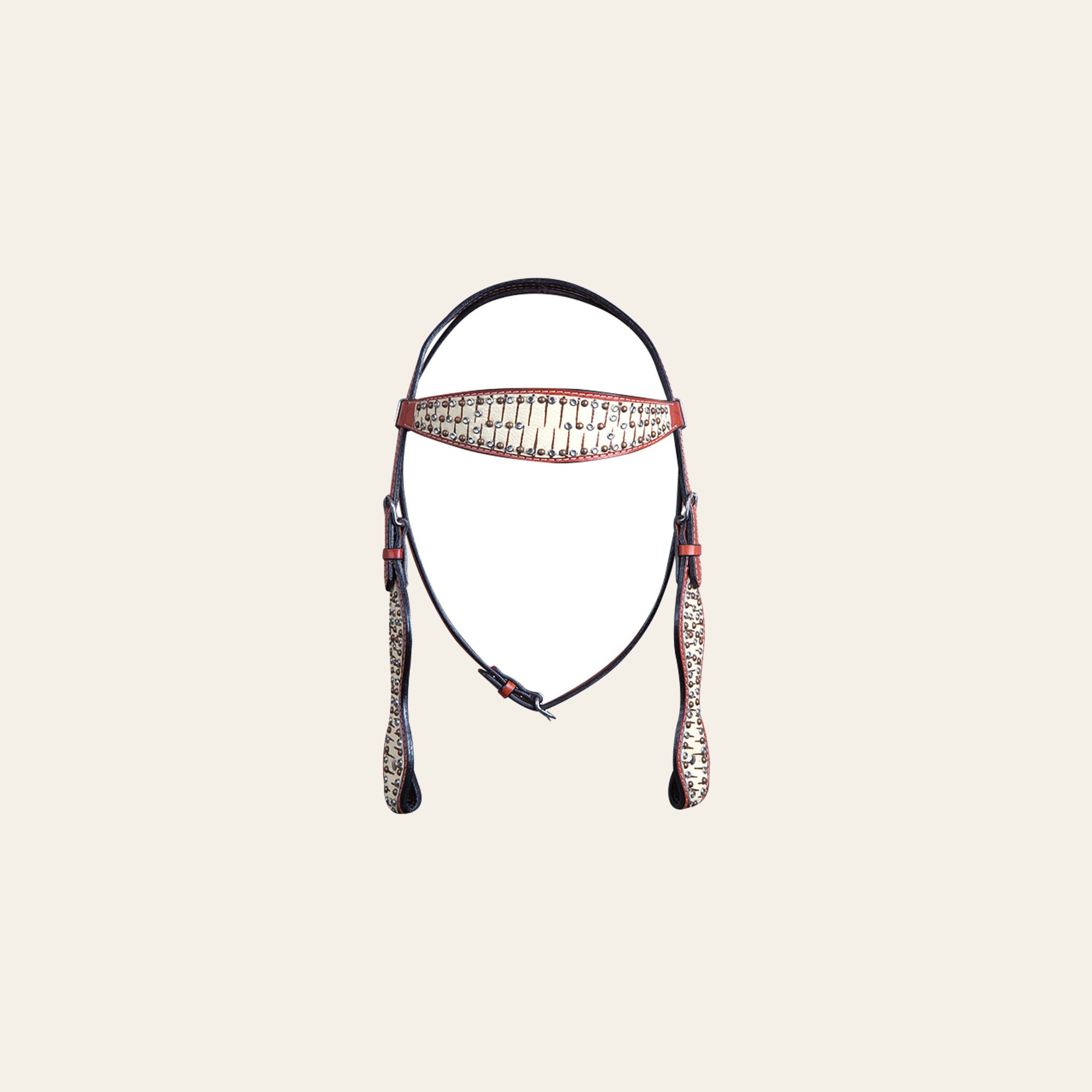 HILASON Western Horse Headstall Bridle American Leather Tan | for Horses Headstalls