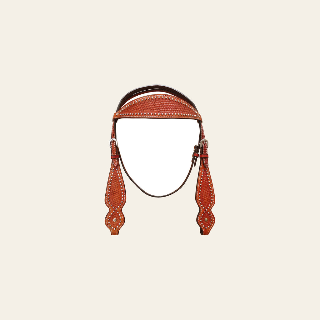 HILASON Western Horse Headstall Bridle American Leather Tan | for Horses Headstalls