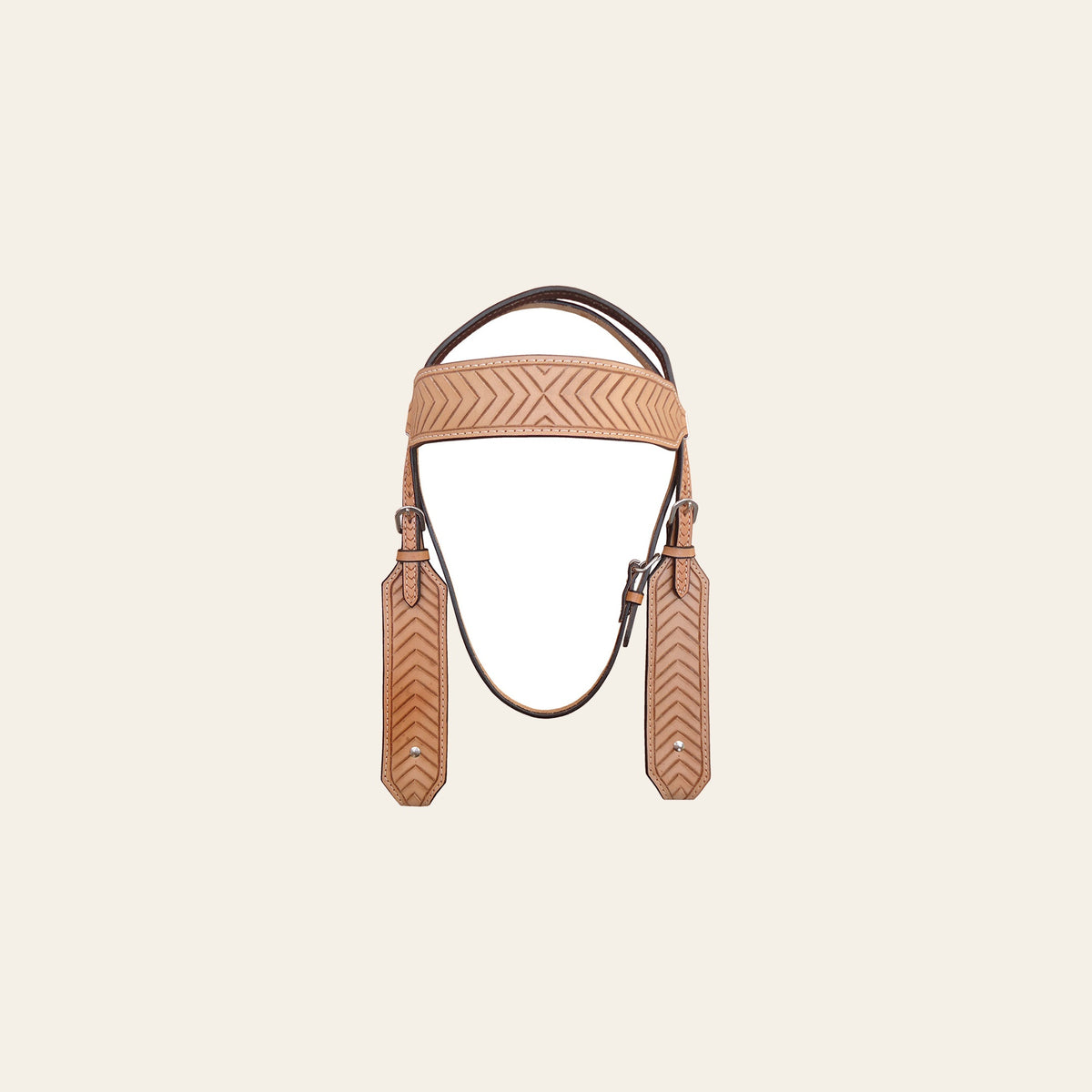 Hilason Western Horse Headstall Bridle American Leather Tan