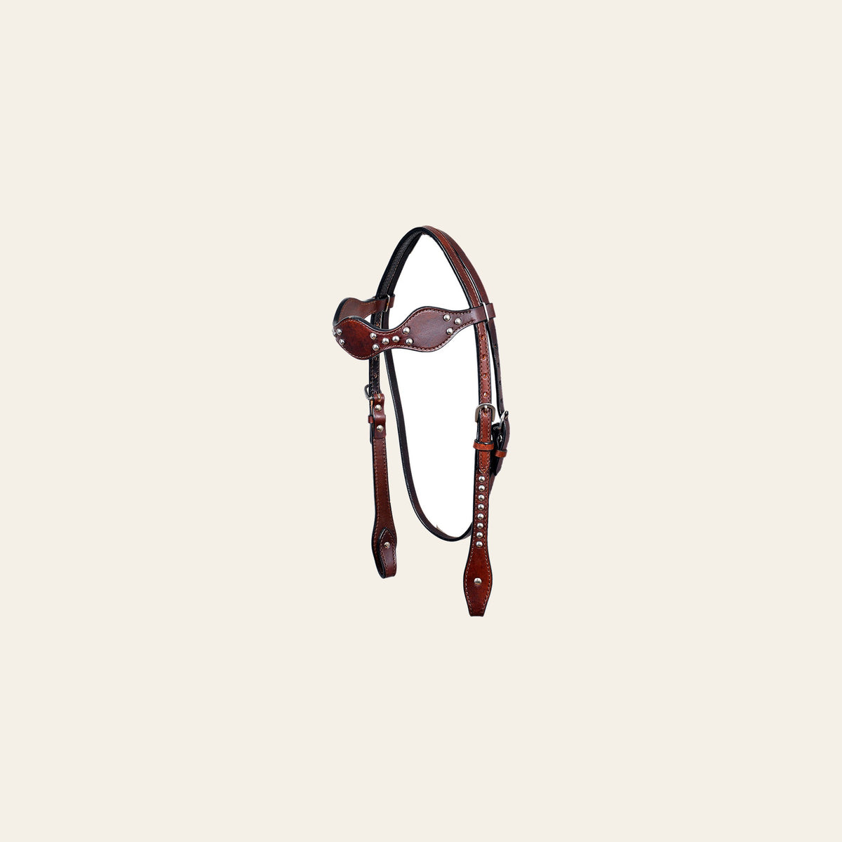 HILASON Western Horse Headstall Genuine American Leather brown