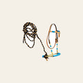 HILASON Western Horse Headstall Tack Bridle American Leather Bitless Rein | for Horses Headstalls