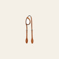 Hilason Western Horse Genuine Leather One Ear Headstall Bridle Engraved GS Concho Chestnut