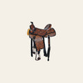 Hilason Western Horse Saddle American Leather Ranch Roping Cowboy