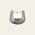 Hilason Western Horse Tack Die Cast Belt Buckle Silver Plated Concho