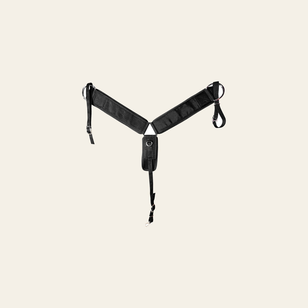 HILASON Western Horse Tack Neoprene Nylon Breast Collar Black |Nylon | Collars For Horses Set
