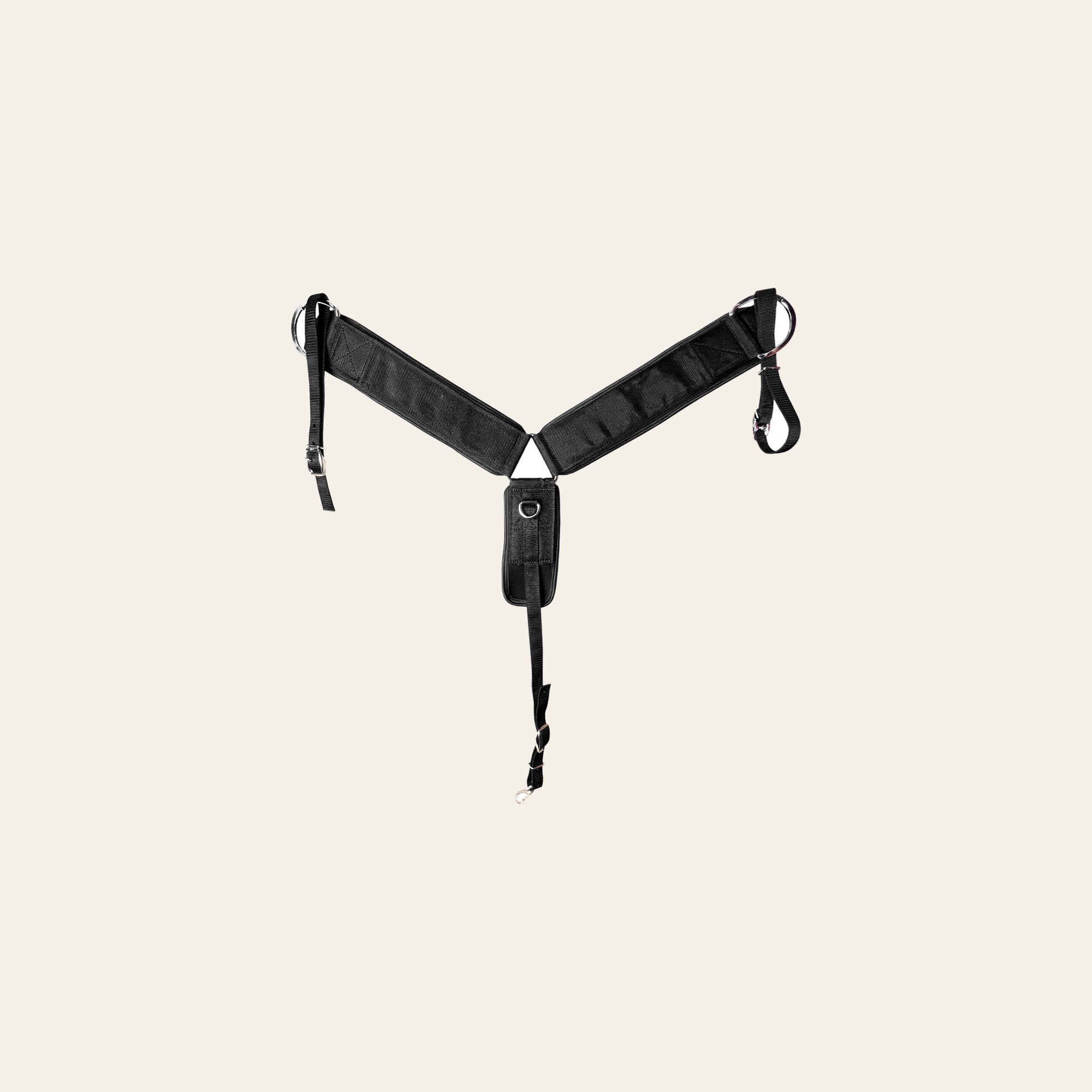 HILASON Western Horse Tack Neoprene Nylon Breast Collar Black |Nylon | Collars For Horses Set