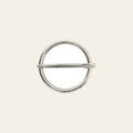 Hilason Western Horse Tack Nickle Plated Cinch Round Buckle