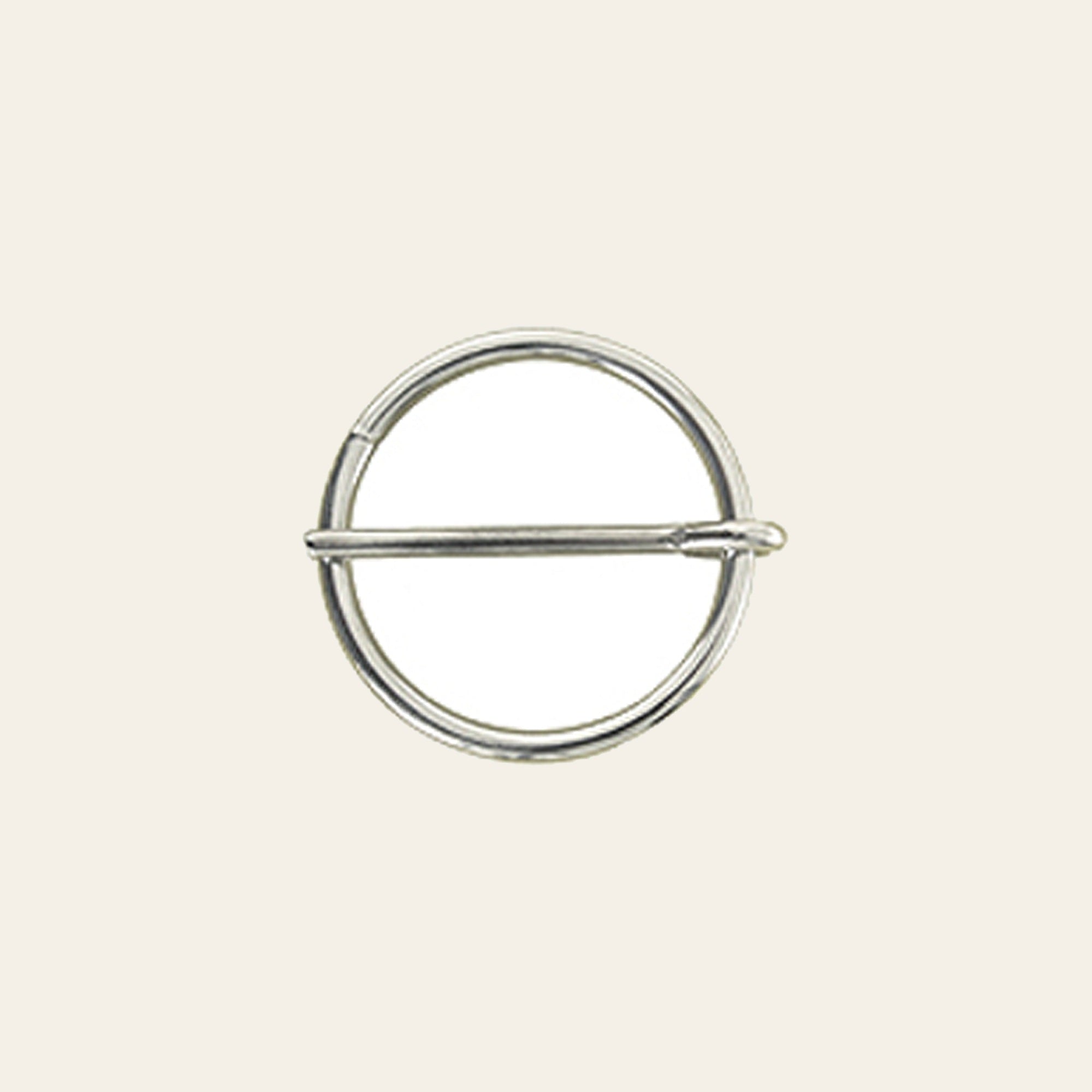 Hilason Western Horse Tack Nickle Plated Cinch Round Buckle
