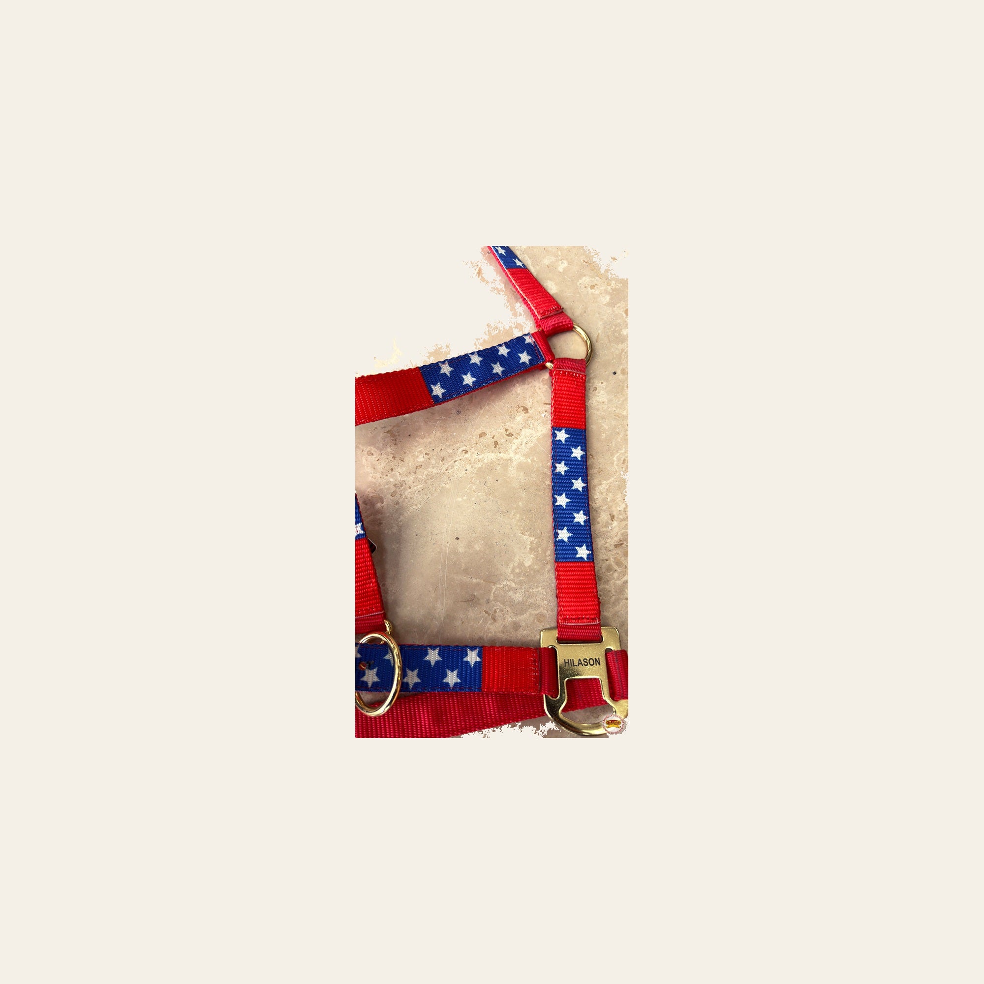 HILASON Western Horse Top Grade Nylon Comfortable & Flexible Halter US Flag