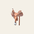 HILASON Western Horse Barrel Trail Saddle Pleasure & Endurance Riding Brown