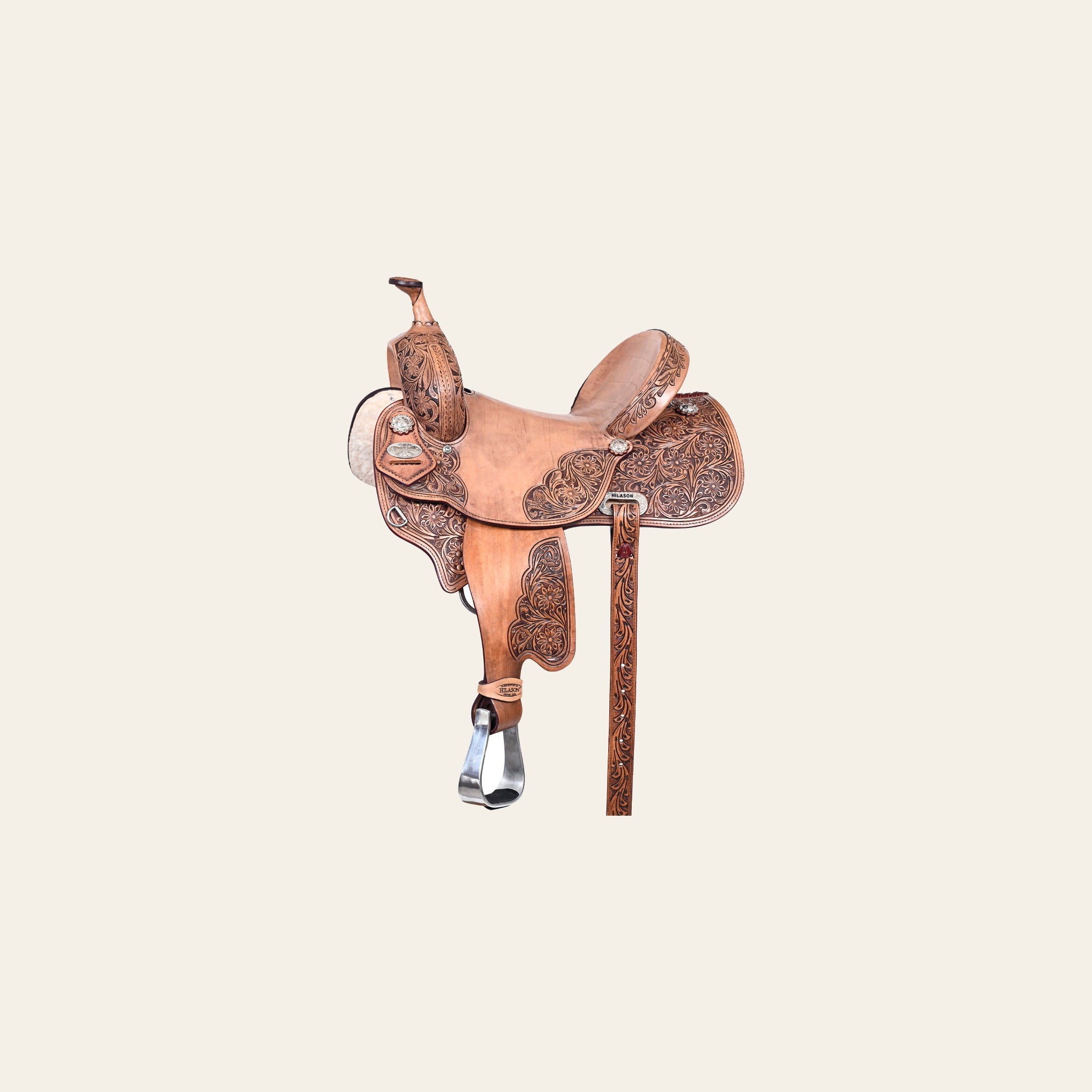 HILASON Western Horse Barrel Trail Saddle Pleasure & Endurance Riding Brown