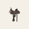 Hilason Horse Barrel Trail Pleasure Endurance Synthetic Saddle Brown
