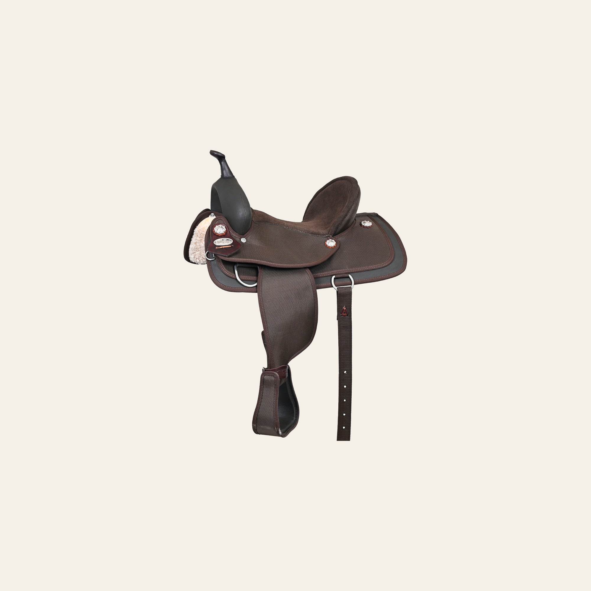 Hilason Horse Barrel Trail Pleasure Endurance Synthetic Saddle Brown