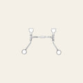 HILASON Horse Bit Western Shank Curb Bit Stainless Steel Barrel with Roller | Bits Walking Training Equine for horses