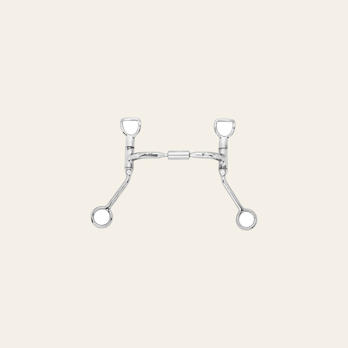 HILASON Horse Bit Western Shank Curb Bit Stainless Steel Barrel with Roller | Bits Walking Training Equine for horses