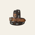 HILASON Western Genuine Leather Belt for Men Women Cowboy Cowgirl Handmade Unisex Full Grain Heavy Duty Tooled Beaded Belt