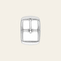 Hilason 3/4" Western Horse Tack Double Center Bar Buckle – Heavy Duty Nickel Plated Die Cast