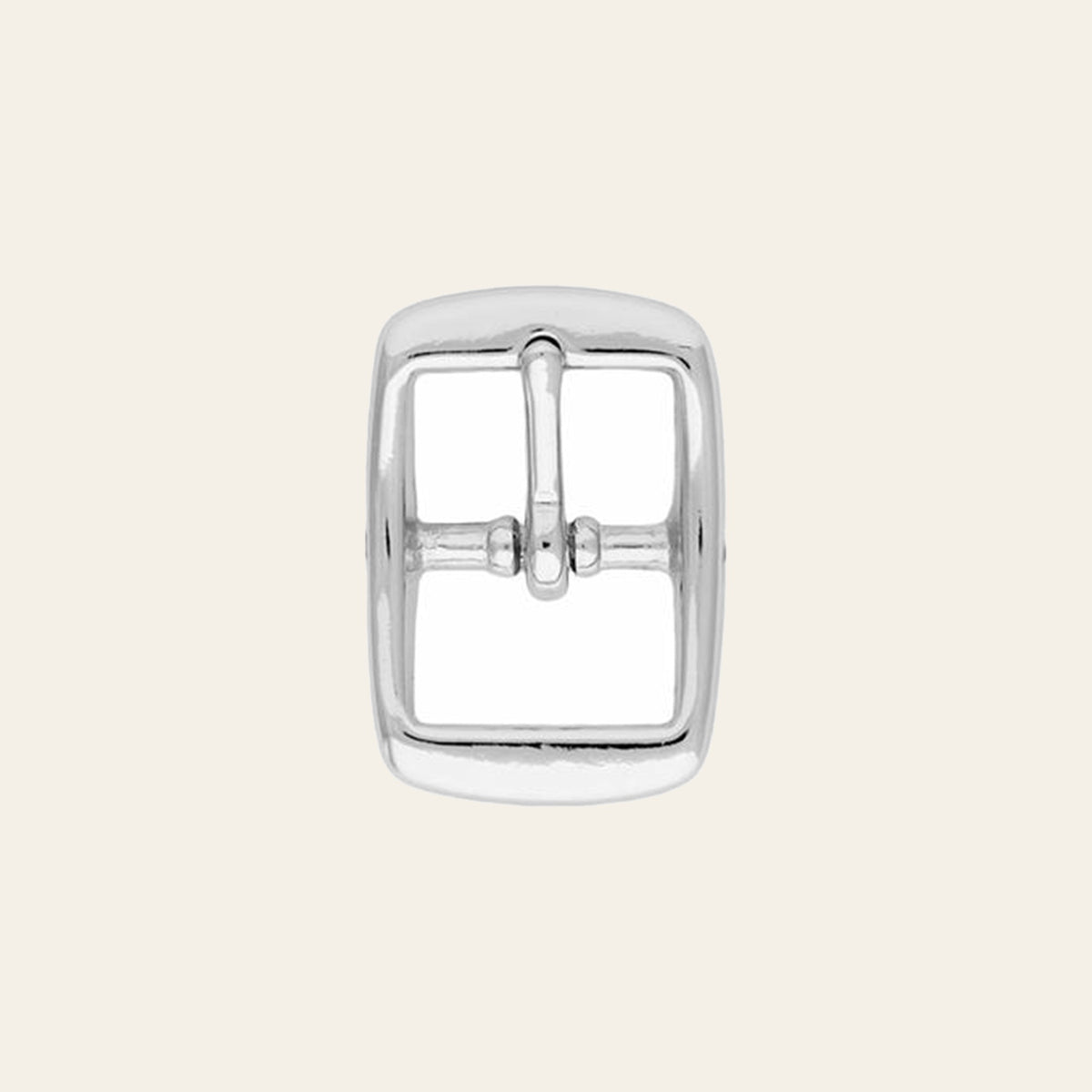 Hilason 3/4" Western Horse Tack Double Center Bar Buckle – Heavy Duty Nickel Plated Die Cast