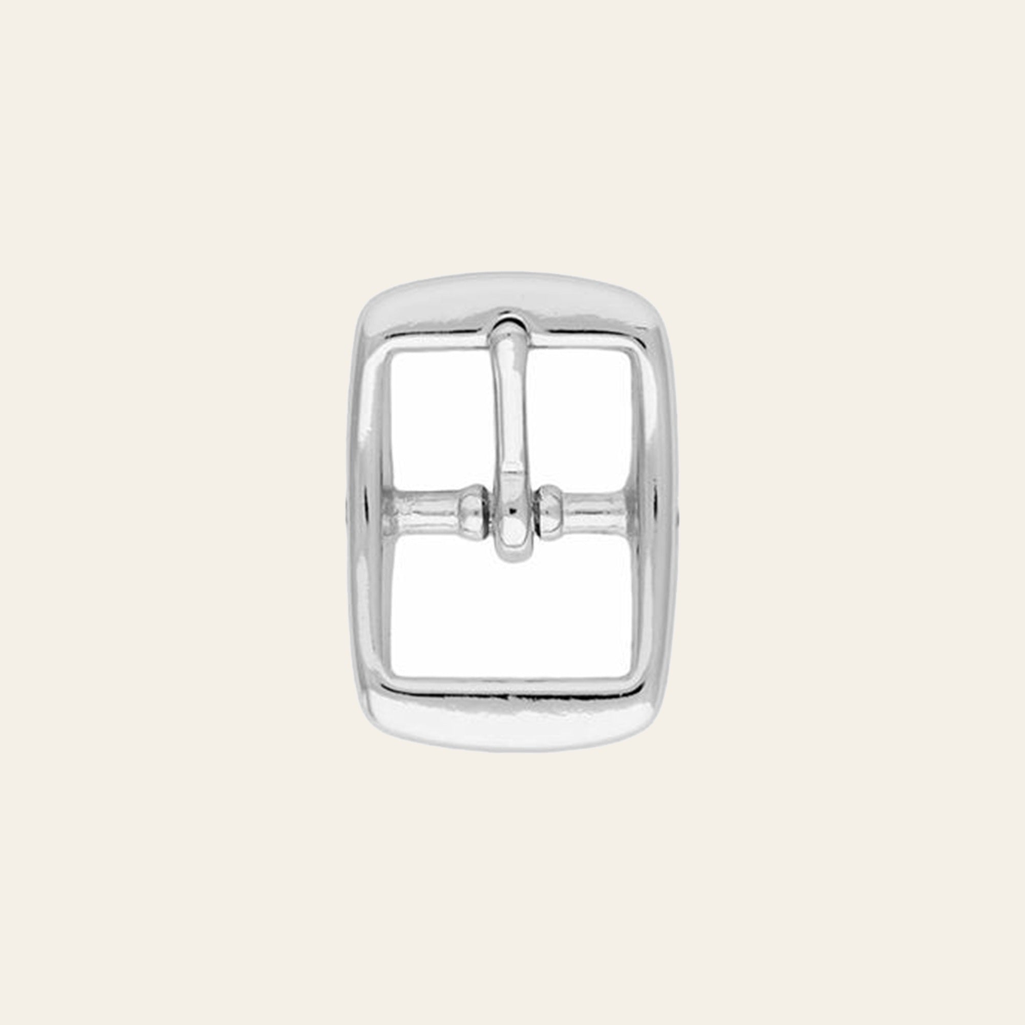 1" Nickel Plated Die Cast Double Center Bar Horse Tack Buckle – Heavy Duty Replacement Hardware