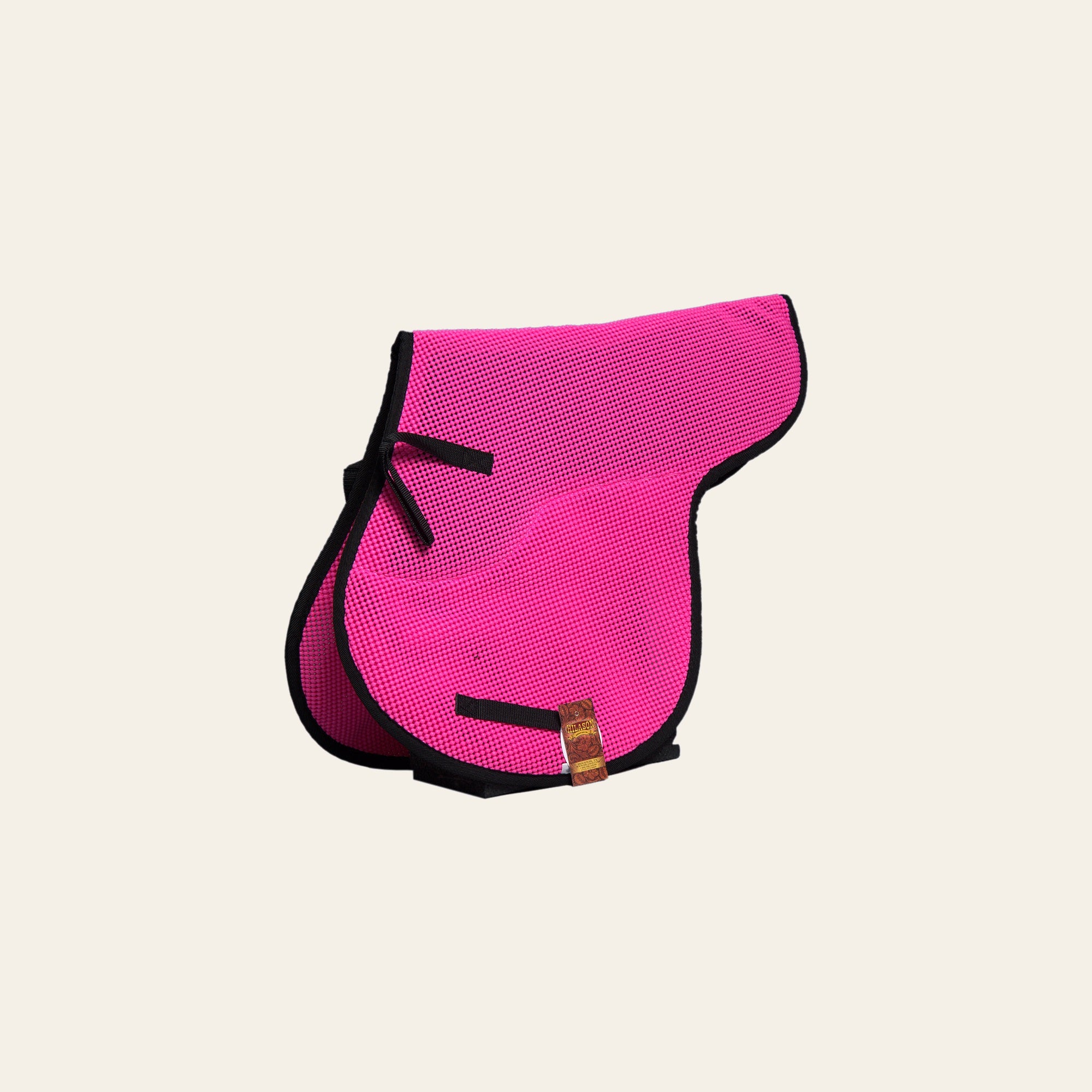 22 Inch Hilason Western Tack Horse Vented Pvc English Saddle Pad Pink