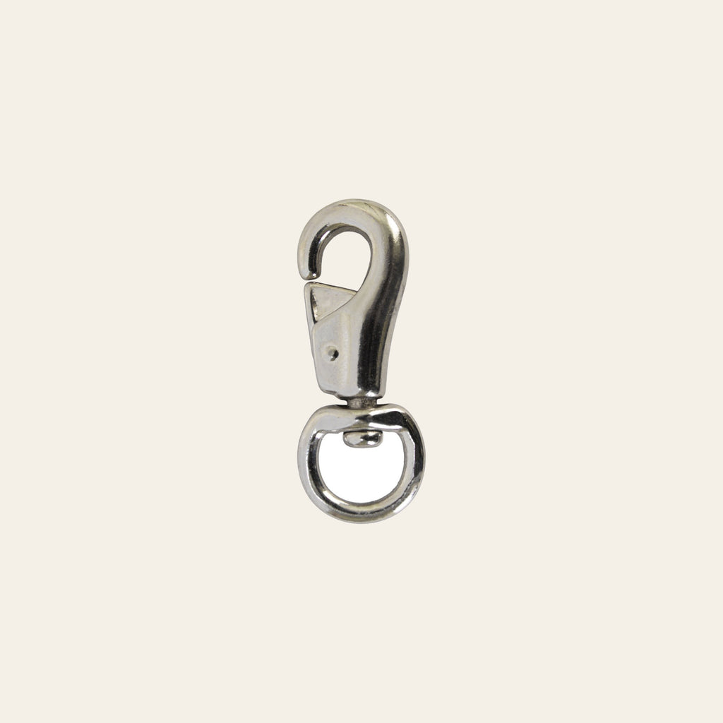 HILASON 7/8 In. X 4 Horse Tack Malleable Iron Nickel Plated Bull Snap