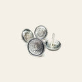 Hilason Western Tack Tackxas Seal Concho Round Shape Brass Plated