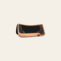 HILASON Western Wool Felt Horse Saddle Pad W/ Distressed Wear Leather | for Horses