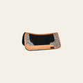HILASON Western Wool Felt Horse Saddle Pad W/ Distressed Wear Leather | for Horses