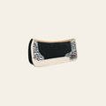 HILASON Western Wool Felt Horse Saddle Pad W/ Distressed Wear Leather | for Horses