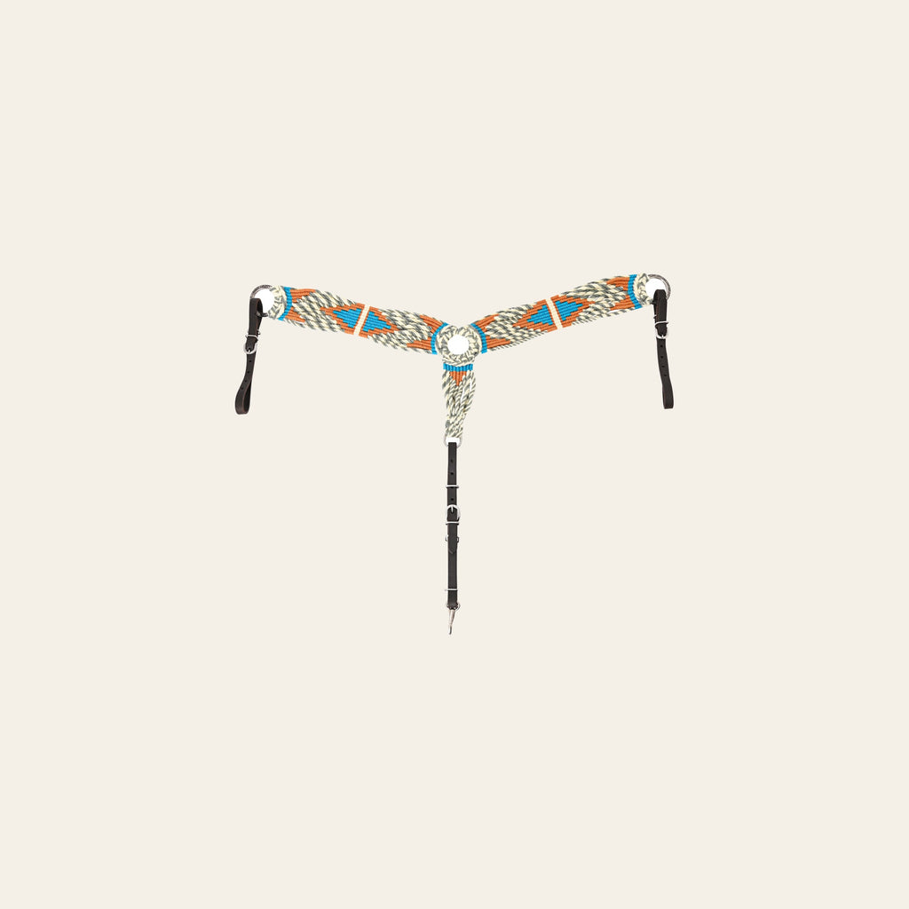 HILASON Western Wool Headstall & Breast Collar Tack Set Grey Off White |