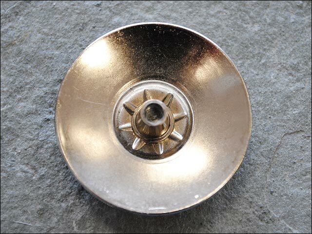 Hilason 3 Tone Finishing Round Conchos Copper Dome Silver And Brown
