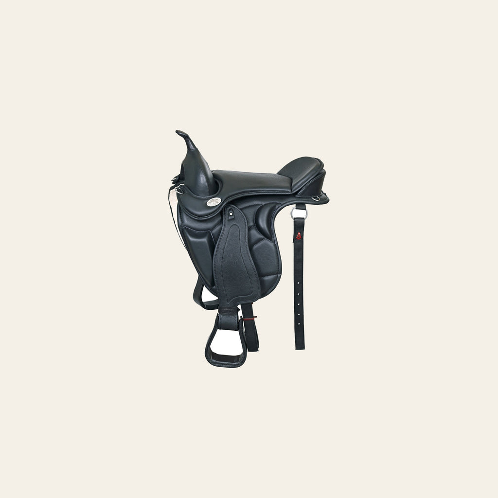 Horse English Treeless Saddle Hilason Endurance Trail Pleasure Leather