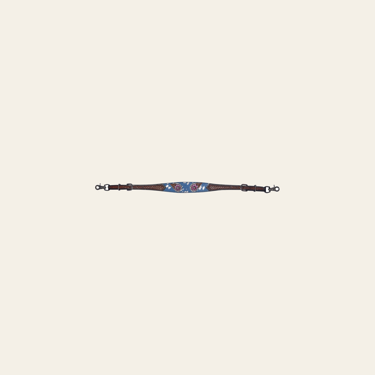 Bar H Equine Classic Pinwheel Leather Wither Strap Western Straps for Horses
