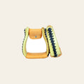 HILASON Horse Western Saddle Rawhide Leather Stirrups Pair | for Barrel Racing Horses