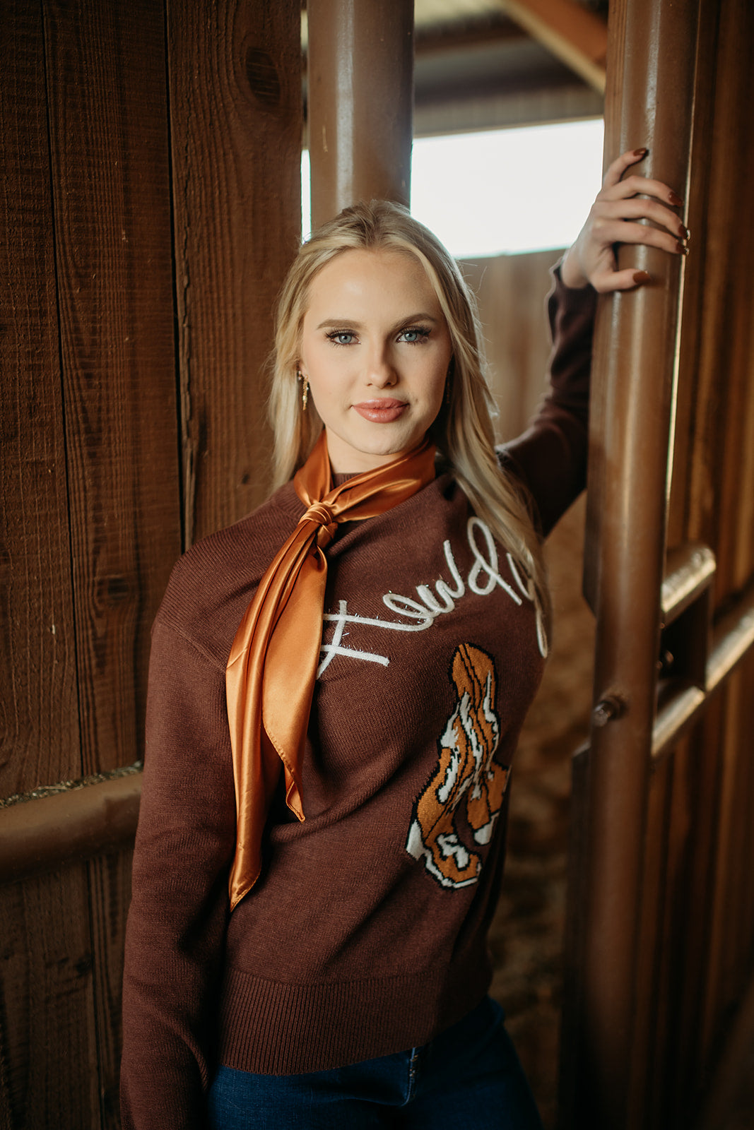 Howdy Boot Mock Neck | Sweater — view 2
